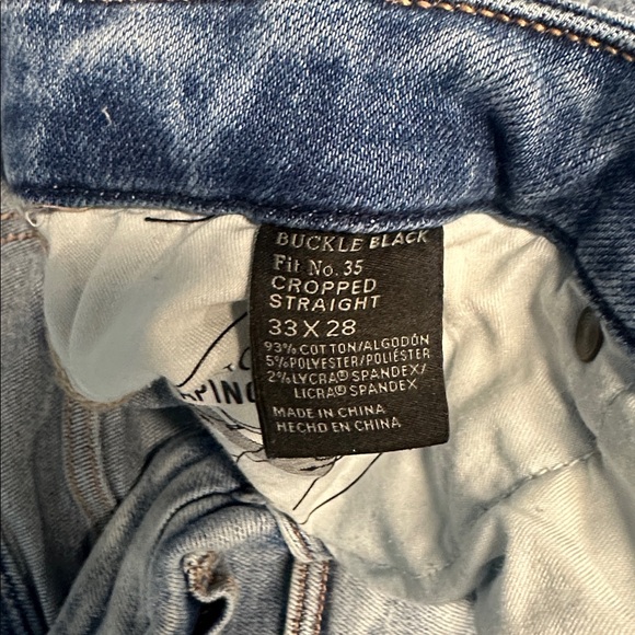 Buckle Black Cropped straight jeans 33x28 - Picture 8 of 8